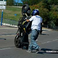 Stunt moto Montpellier Team CO2