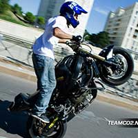 Stunt moto Montpellier Team CO2