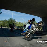 Stunt moto Montpellier Team CO2