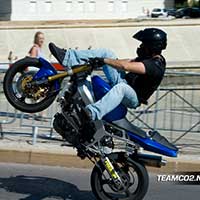 Stunt moto Montpellier Team CO2