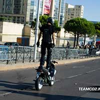 Stunt moto Montpellier Team CO2