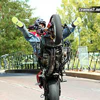 Stunt moto Montpellier Team CO2