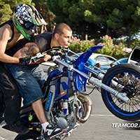 Stunt moto Montpellier Team CO2