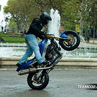 Stunt moto Montpellier Team CO2