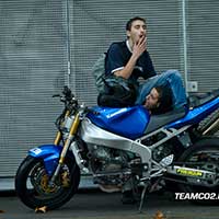 Stunt moto Montpellier Team CO2